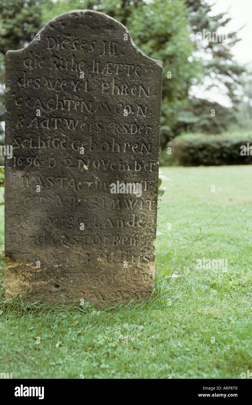 Friedhof Friedhof Friedhof Grabstein Stockfoto