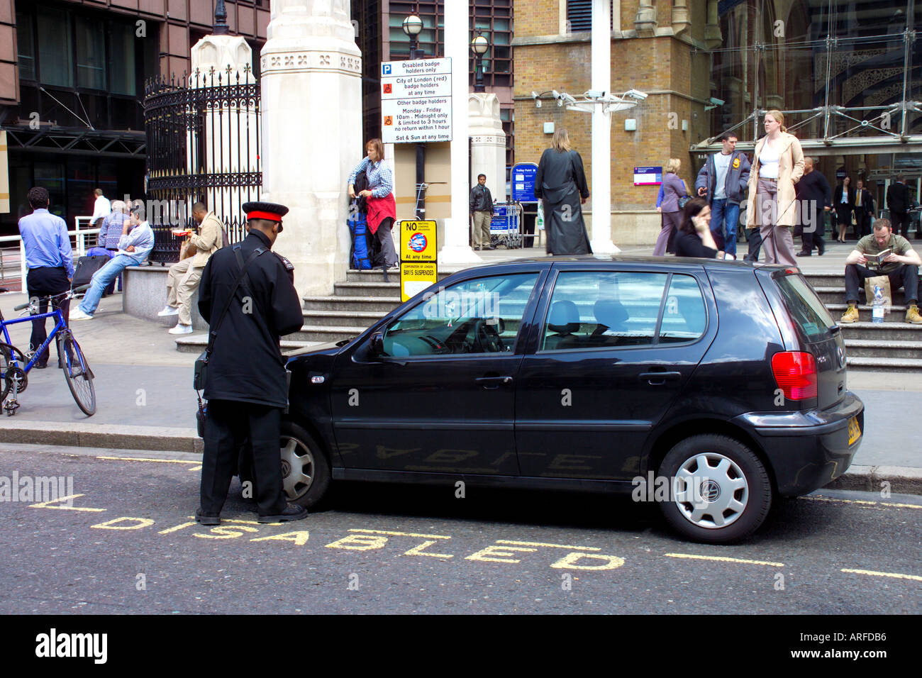 London Traffic warden Stockfoto