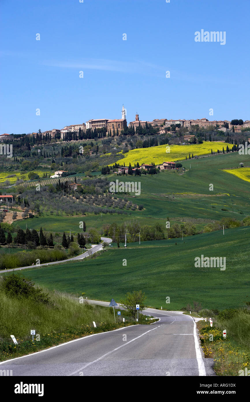 Pienza, Toskana, Italien Stockfoto