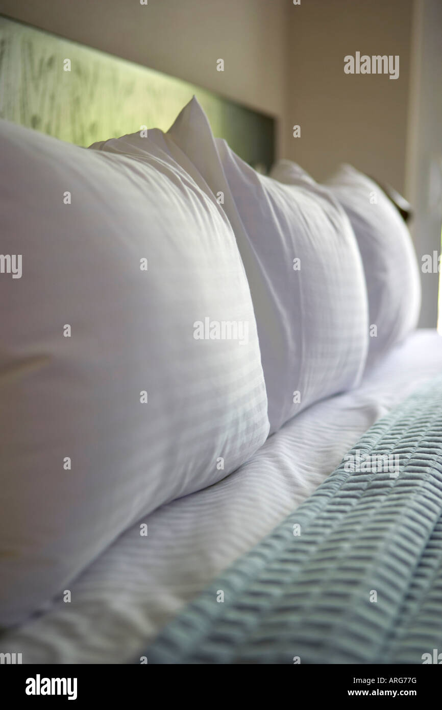 Nahaufnahme des Bettes Stockfoto