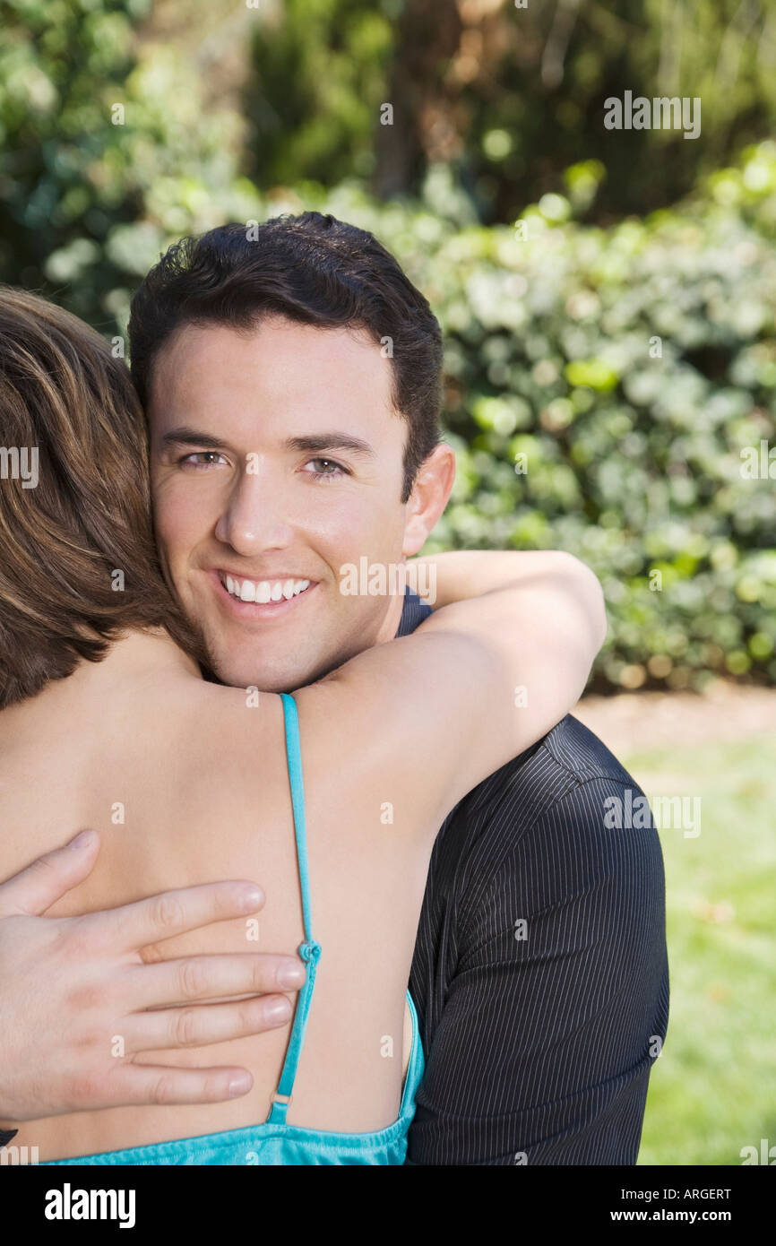 Paar, umarmen Stockfoto
