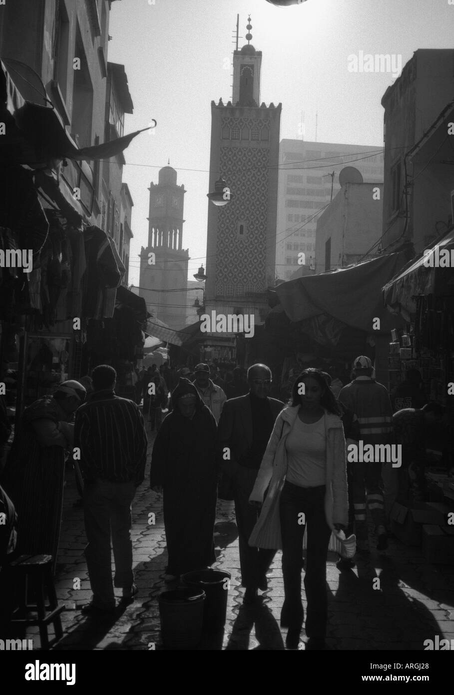 Alte Medina Dar el Baida größere Casablanca Region Westen Marokkos Maghreb maghrebinischen Berber arabische arabische marokkanische Nordafrika Stockfoto