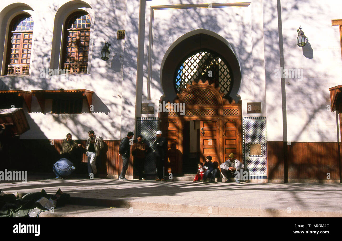 Straße Verkäufer Fes el Bali der alten Medina Fez Fès-Boulemane nördlichen Marokko Nordafrika Stockfoto