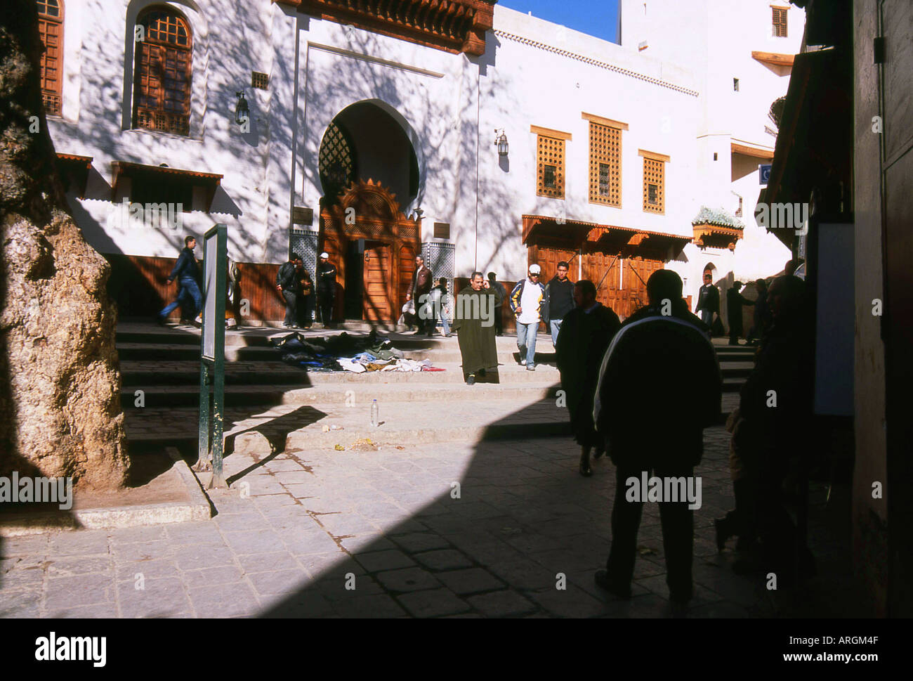 Straße Verkäufer Fes el Bali der alten Medina Fez Fès-Boulemane nördlichen Marokko Nordafrika Stockfoto
