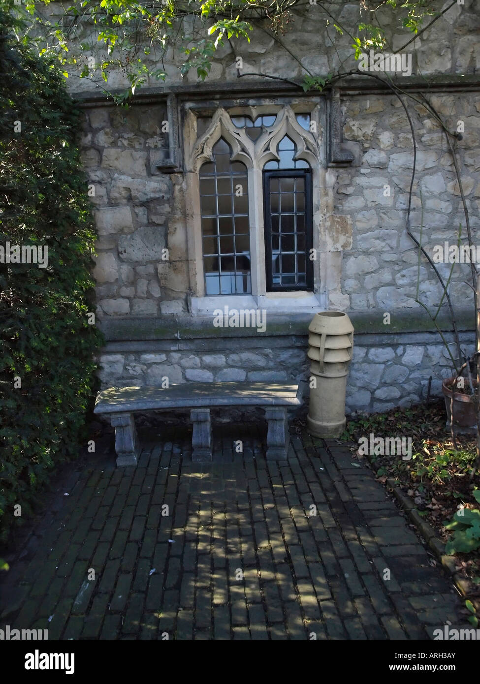 Ein abgelegener Ort am Museum of Garden History, St Mary-am-Lambeth, lambeth Palace Road, London SE1 7LB Stockfoto