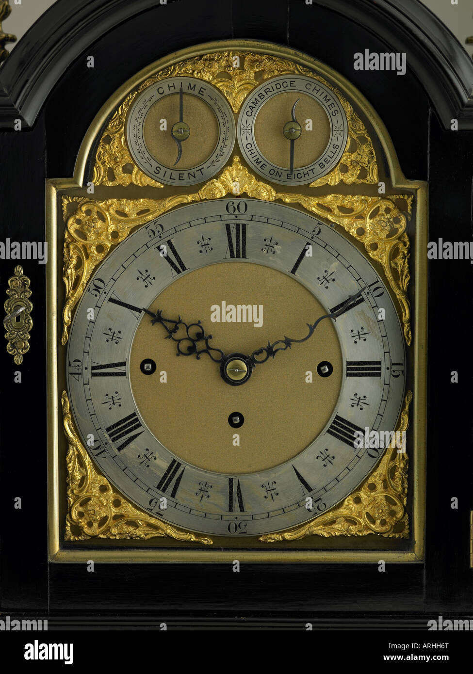 Victorian, drei Zug Bracket Clock um 1870 Stockfoto