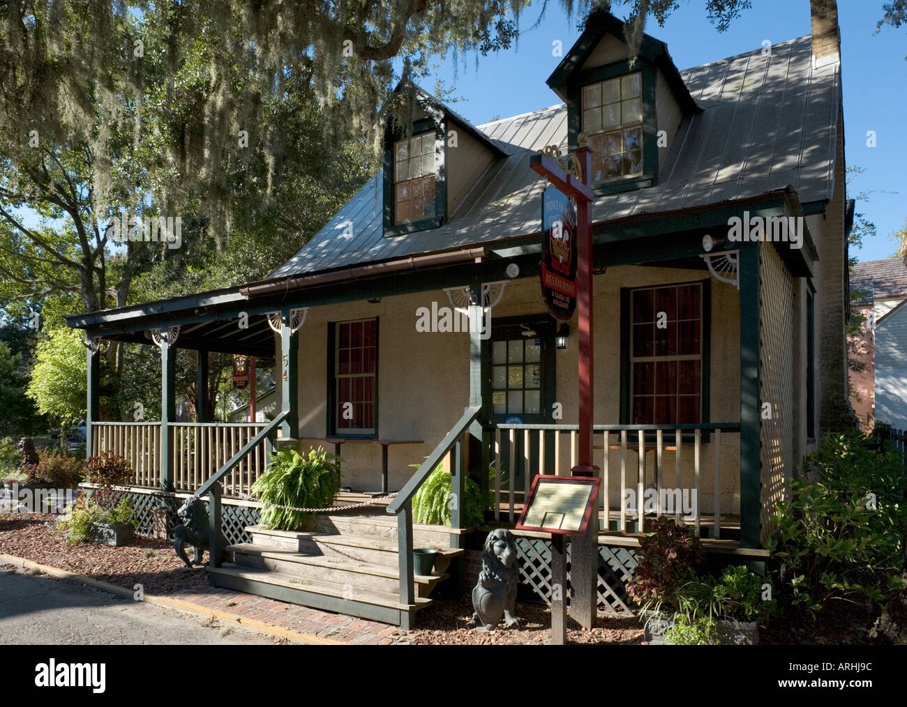 Prince Of Wales Restaurant, Altstadt, St. Augustine, Florida, USA Stockfoto