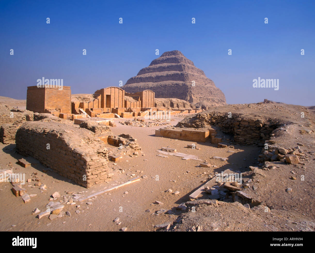 Stufenpyramide Sakkarah Ägypten Stockfoto