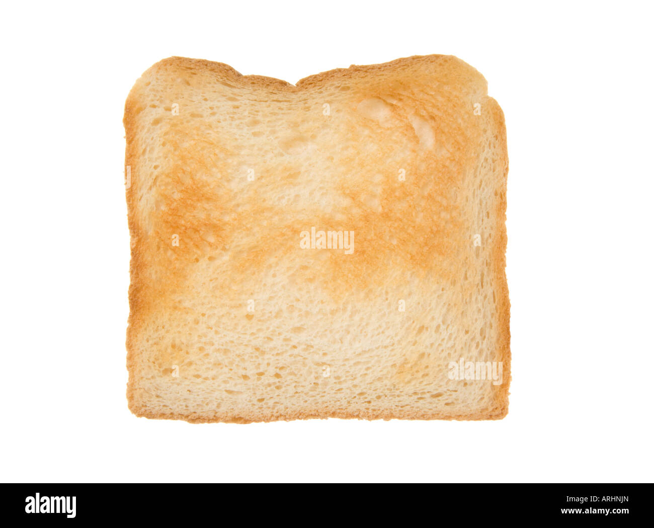 Toast Brot geröstet Toastbread Toastend eine Runde Aussparung Toast Toasten Stockfoto