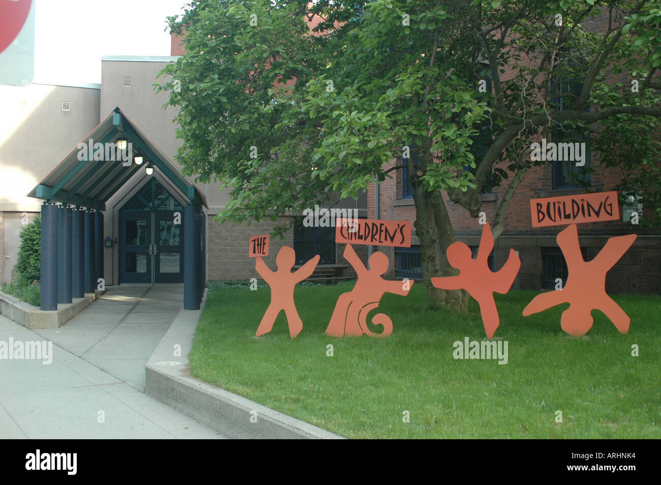 Die Kinder s Gebäude CT s Kindermuseum in Wall Street New Haven Connecticut Stockfoto