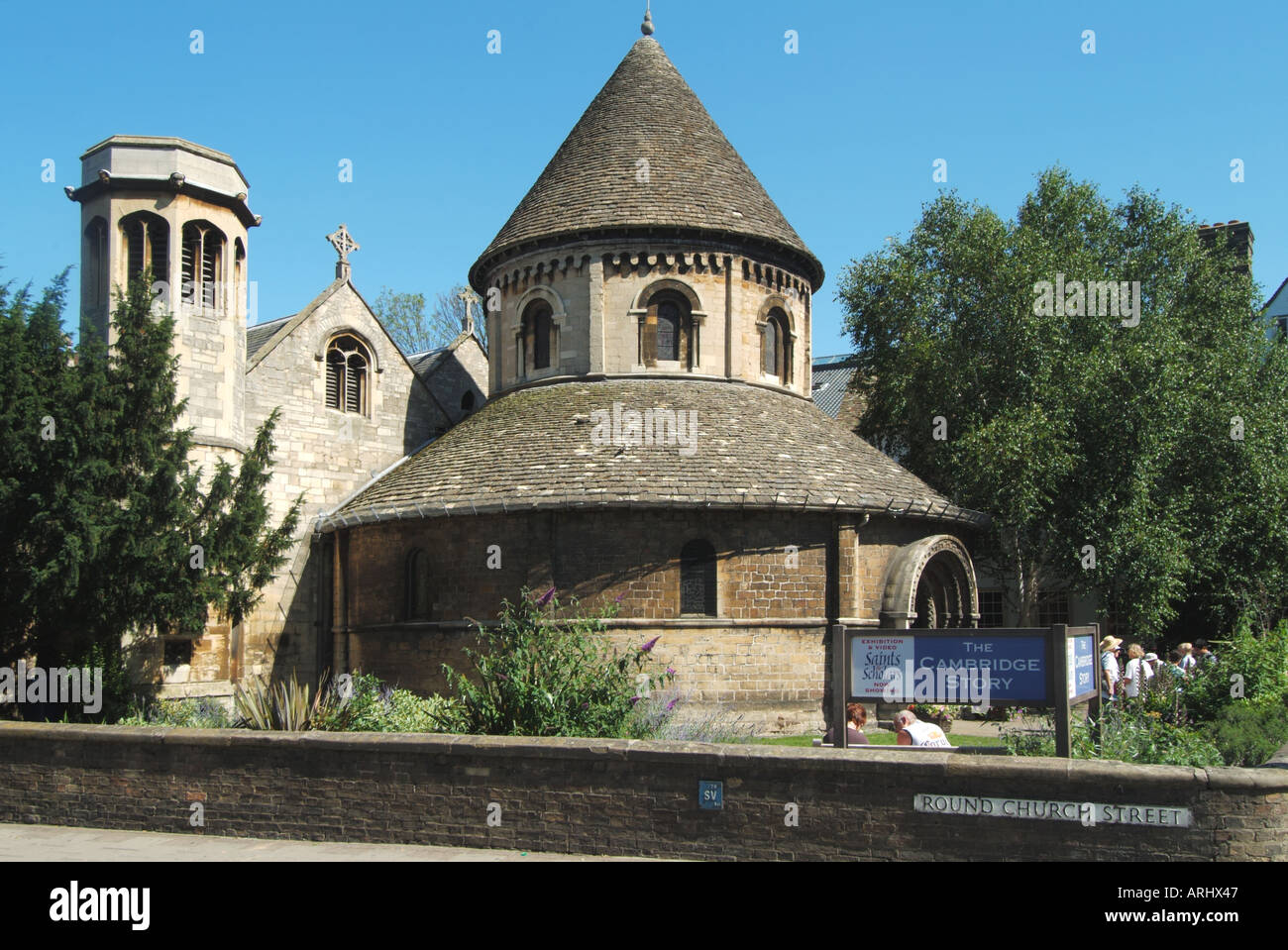 Universitätsstadt Cambridge die Kirche der Heiligen Grab oder Runde Kirche Stockfoto