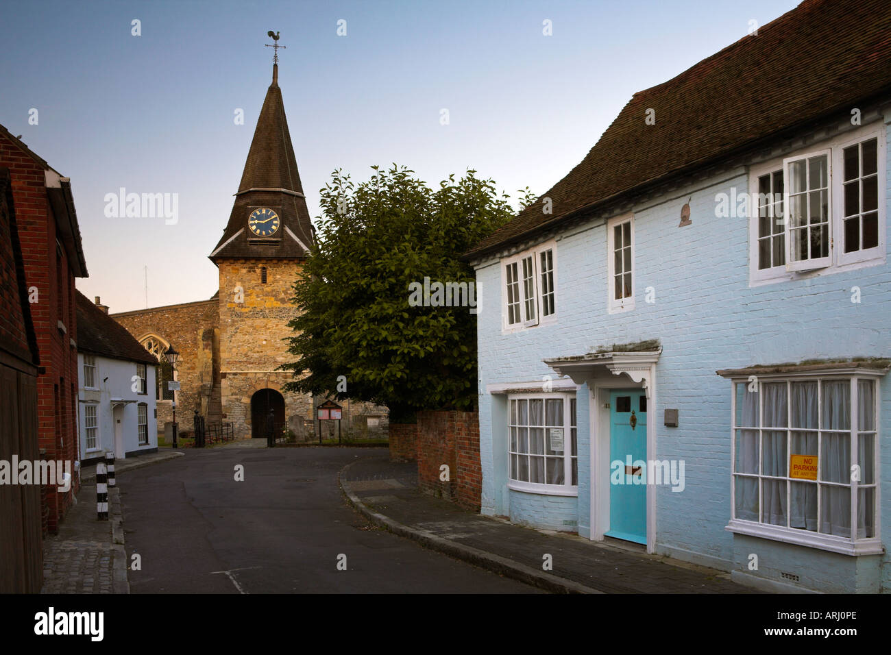 Gasse in Titchfield Kirche Stockfoto