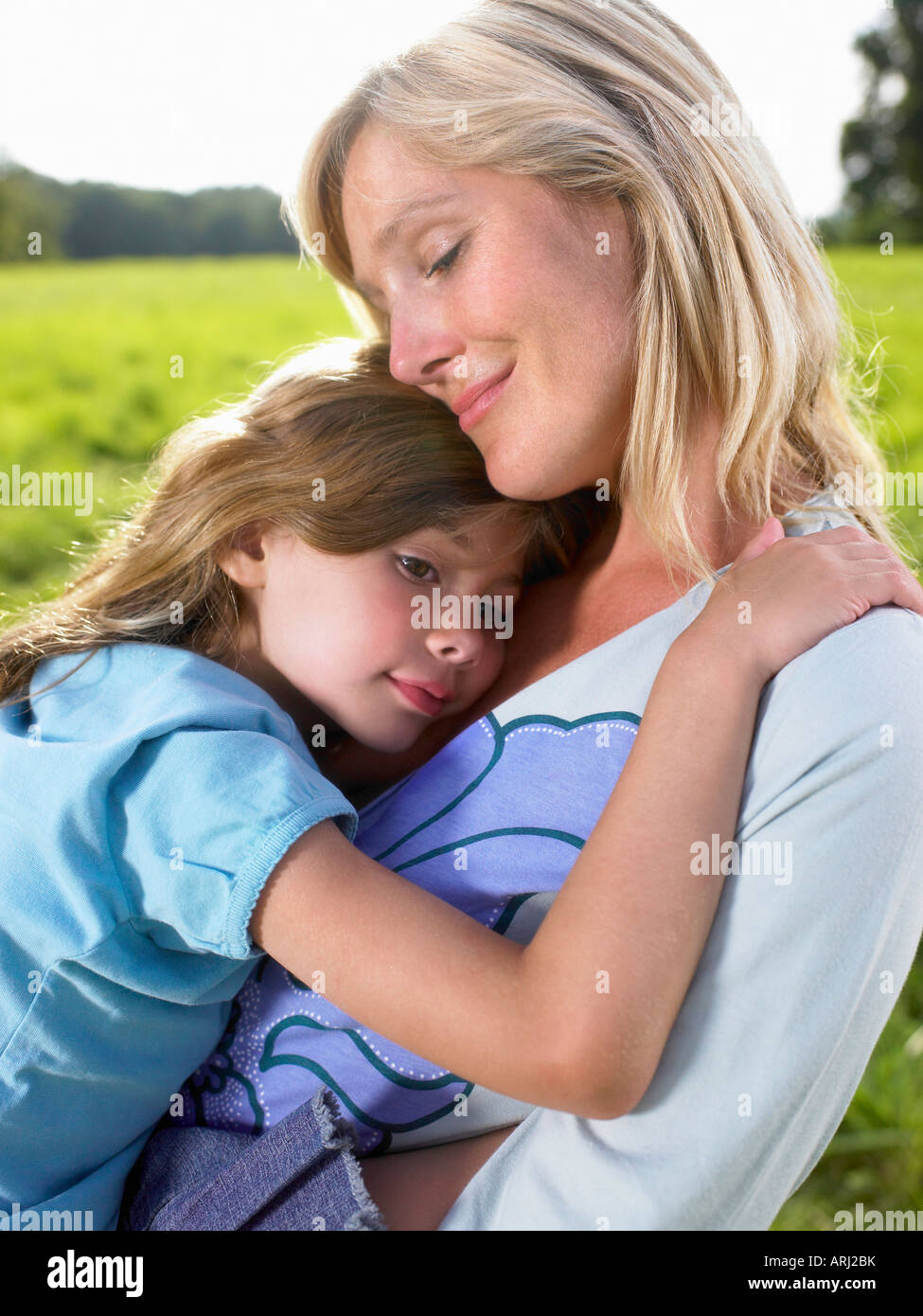 Mutter und Tochter Porträt Stockfoto