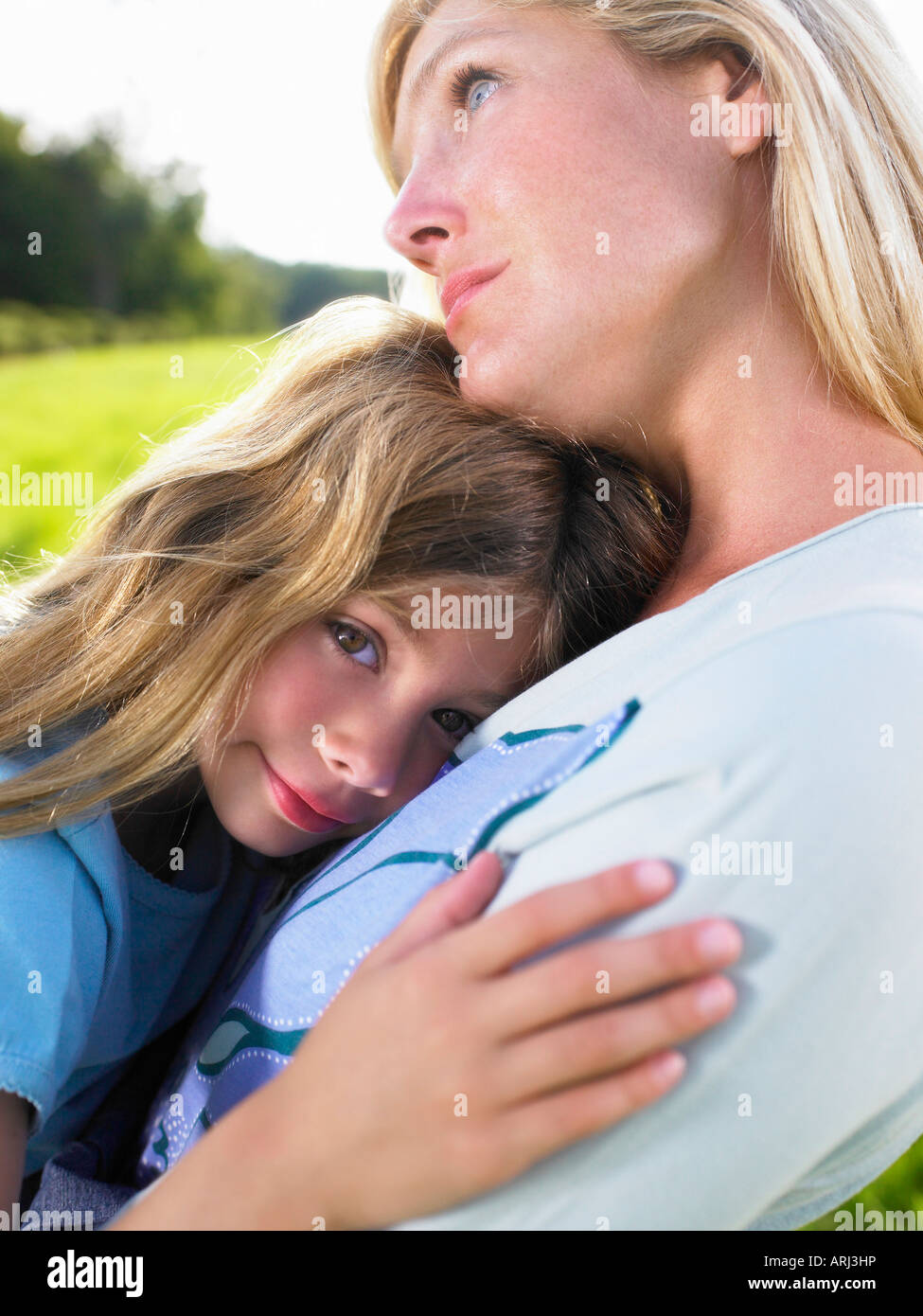 Mutter und Tochter Porträt Stockfoto
