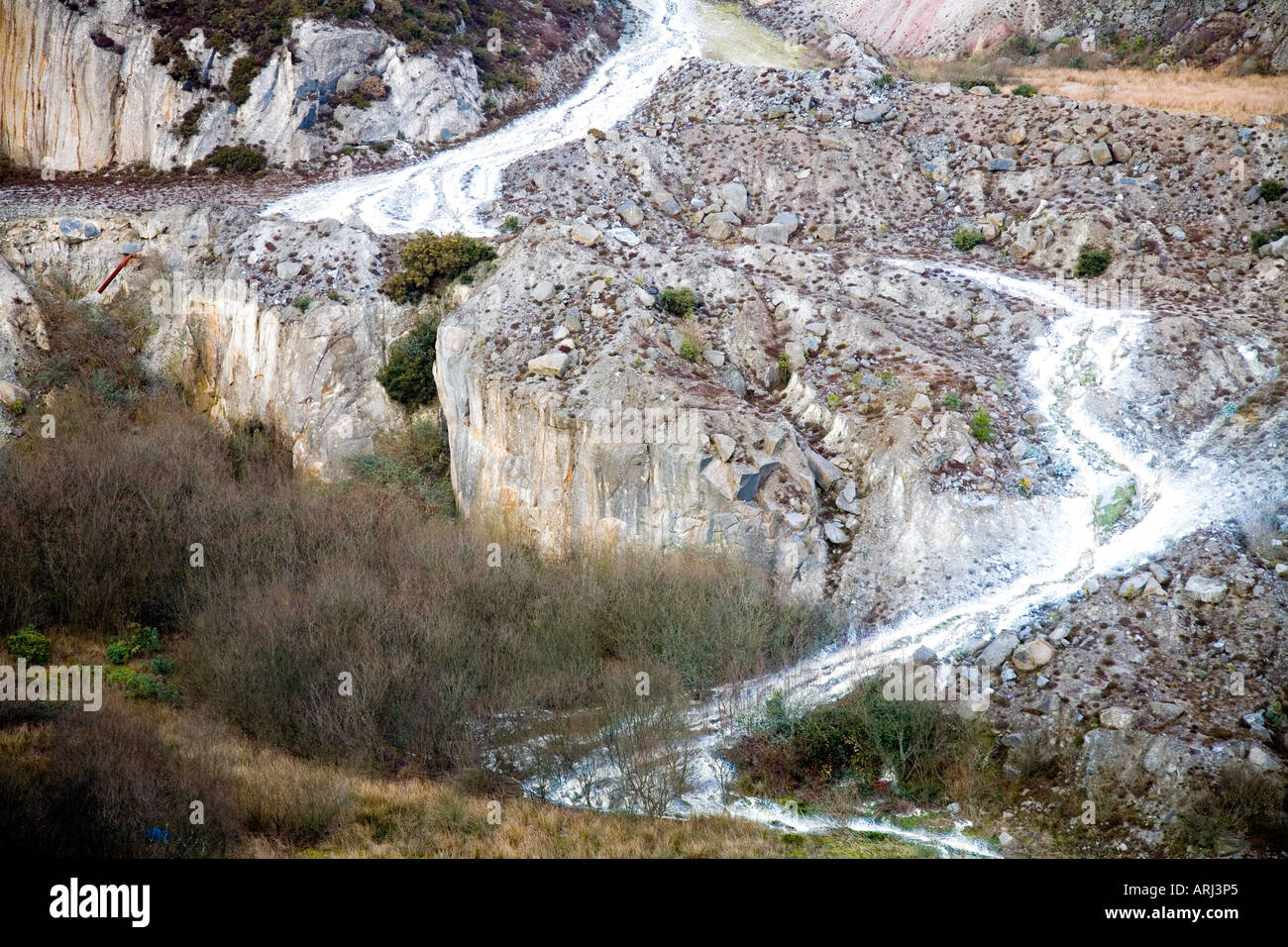 China Clay Bergbau cornwall GROSSBRITANNIEN Stockfoto