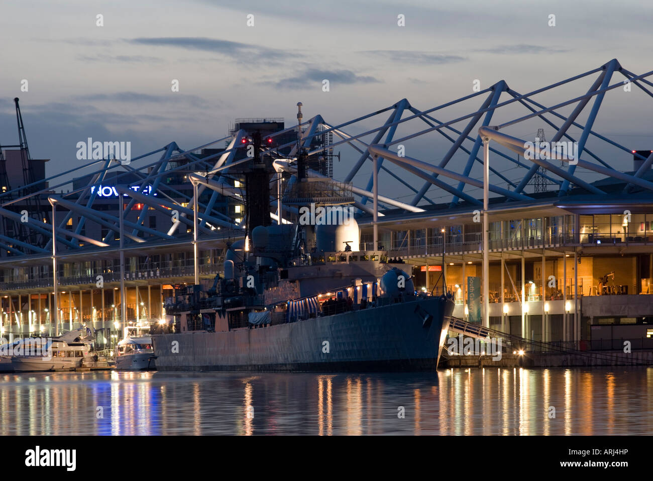 HMS Exeter - Excel Centre - London Boat Show 2008 Stockfoto