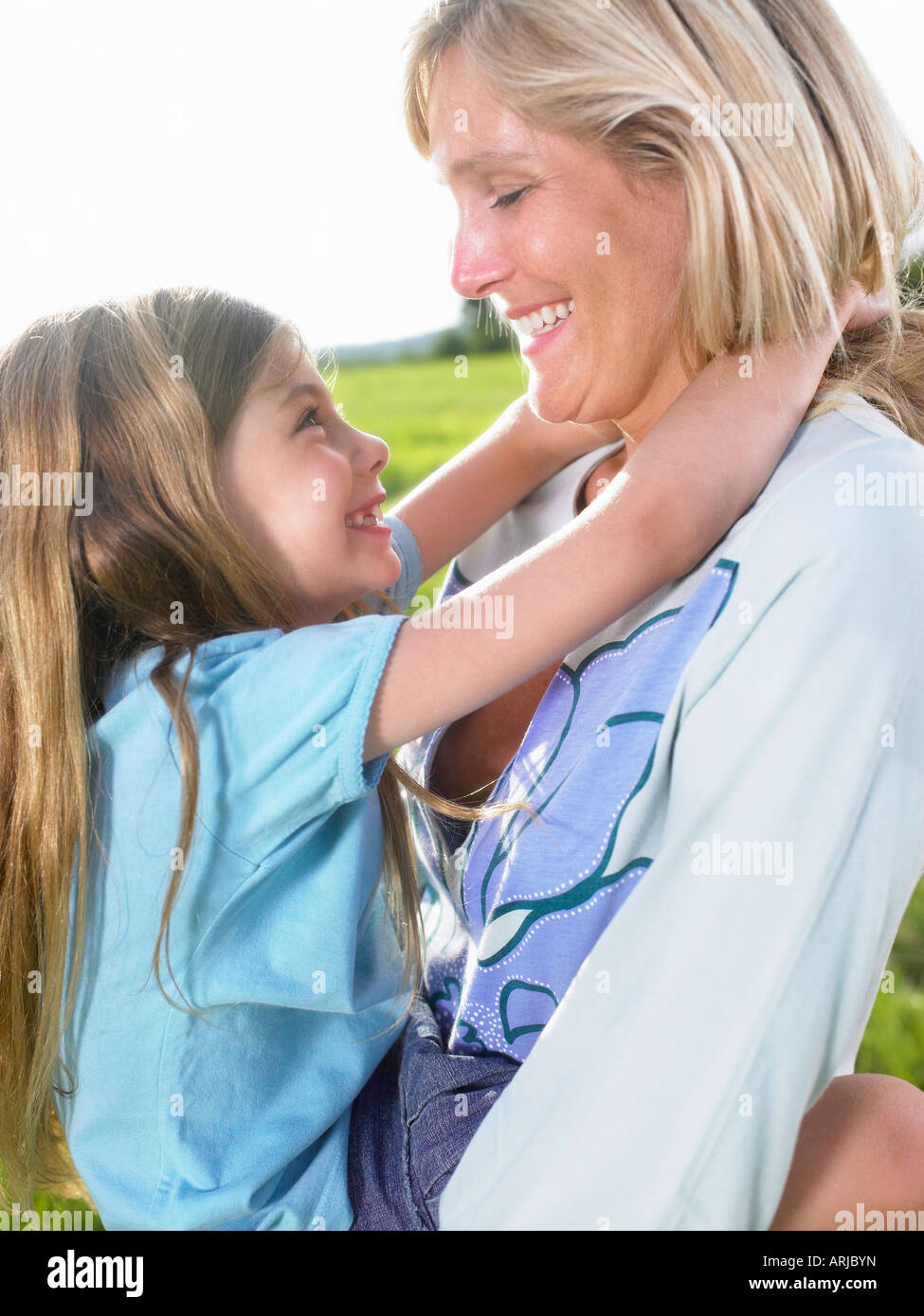 Mutter und Tochter Porträt Stockfoto
