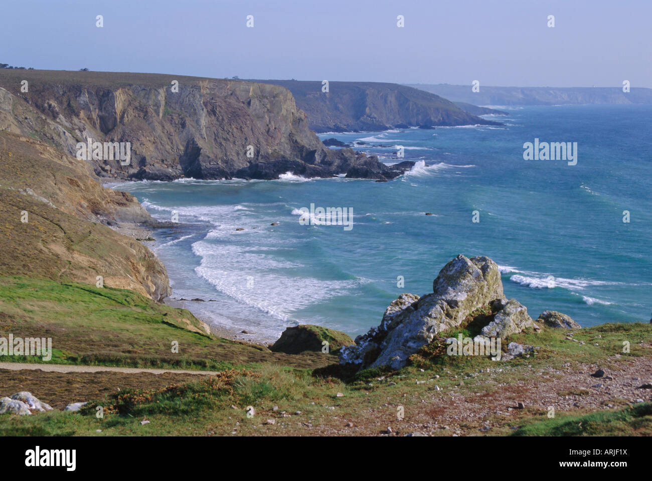 Dinan Punkt, Crozon Pensinula, Bretagne, Frankreich, Europa Stockfoto