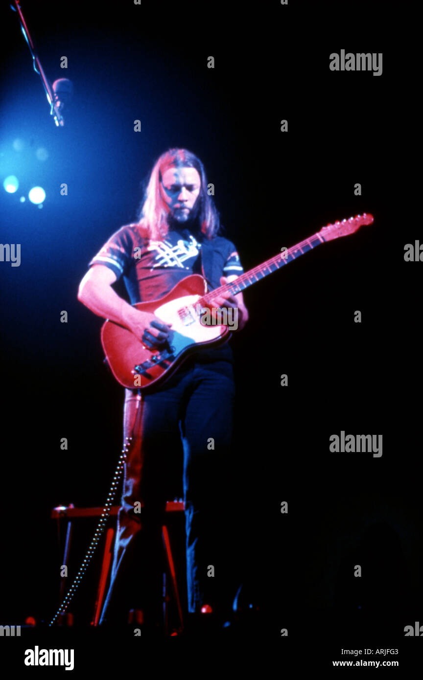 Rosa FLOYD Dave Gilmour ca. 1978 Stockfoto