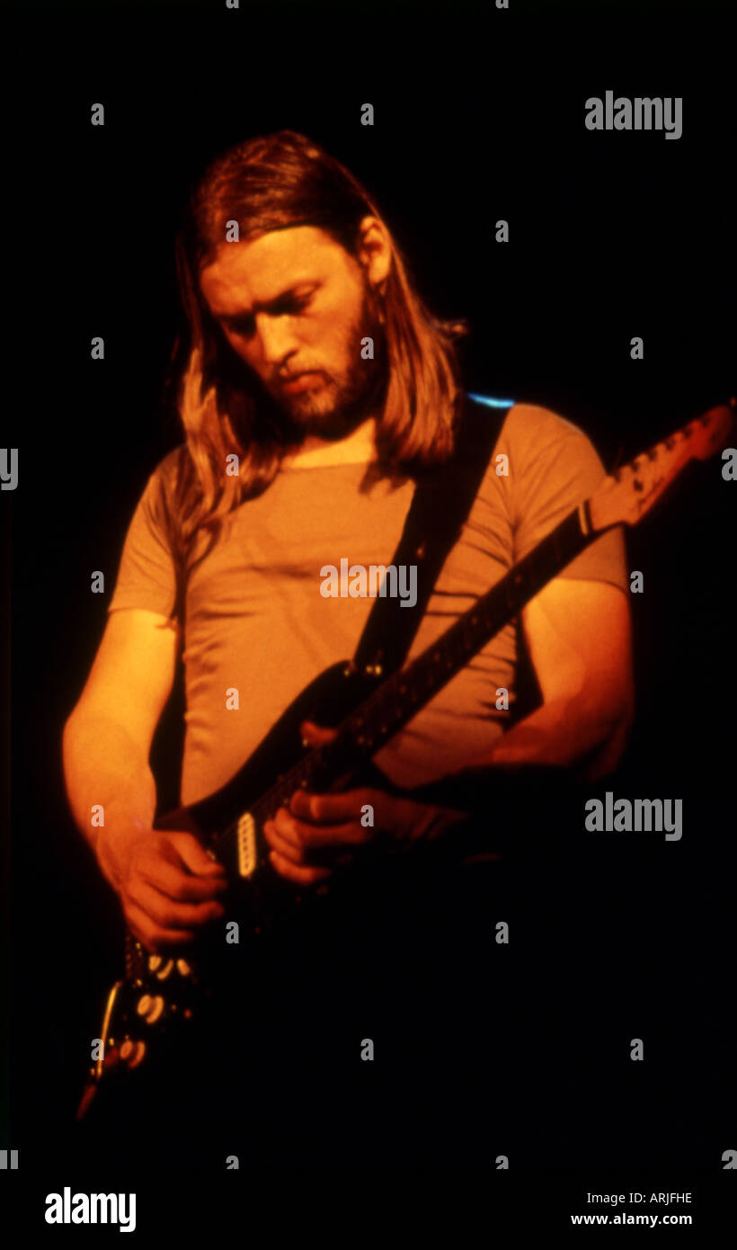 PINK FLOYD - Gitarrist Dave Gilmour ca. 1978 Stockfoto