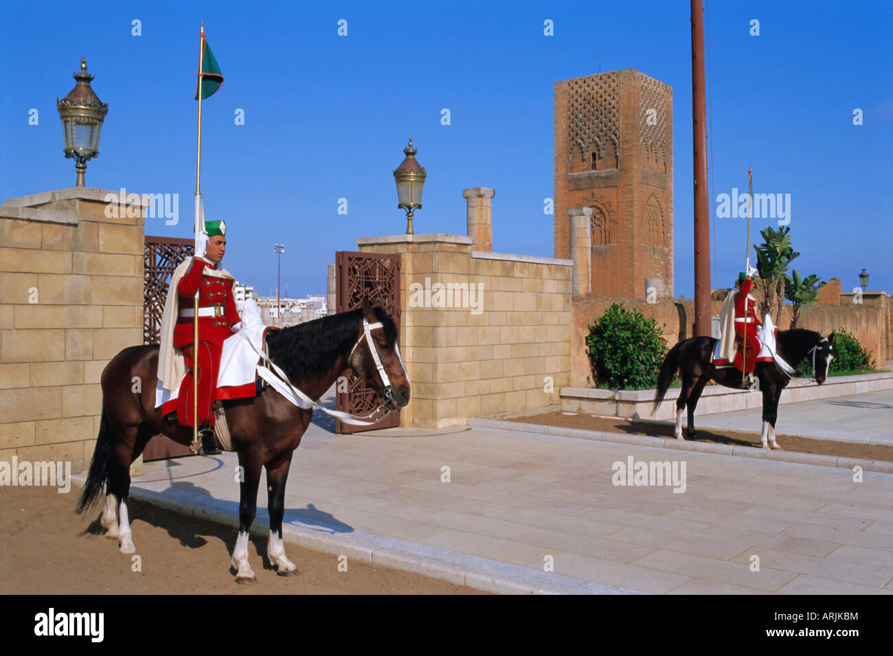 Hassan-Moschee und Turm, Rabat, Marokko, Nordafrika Stockfoto