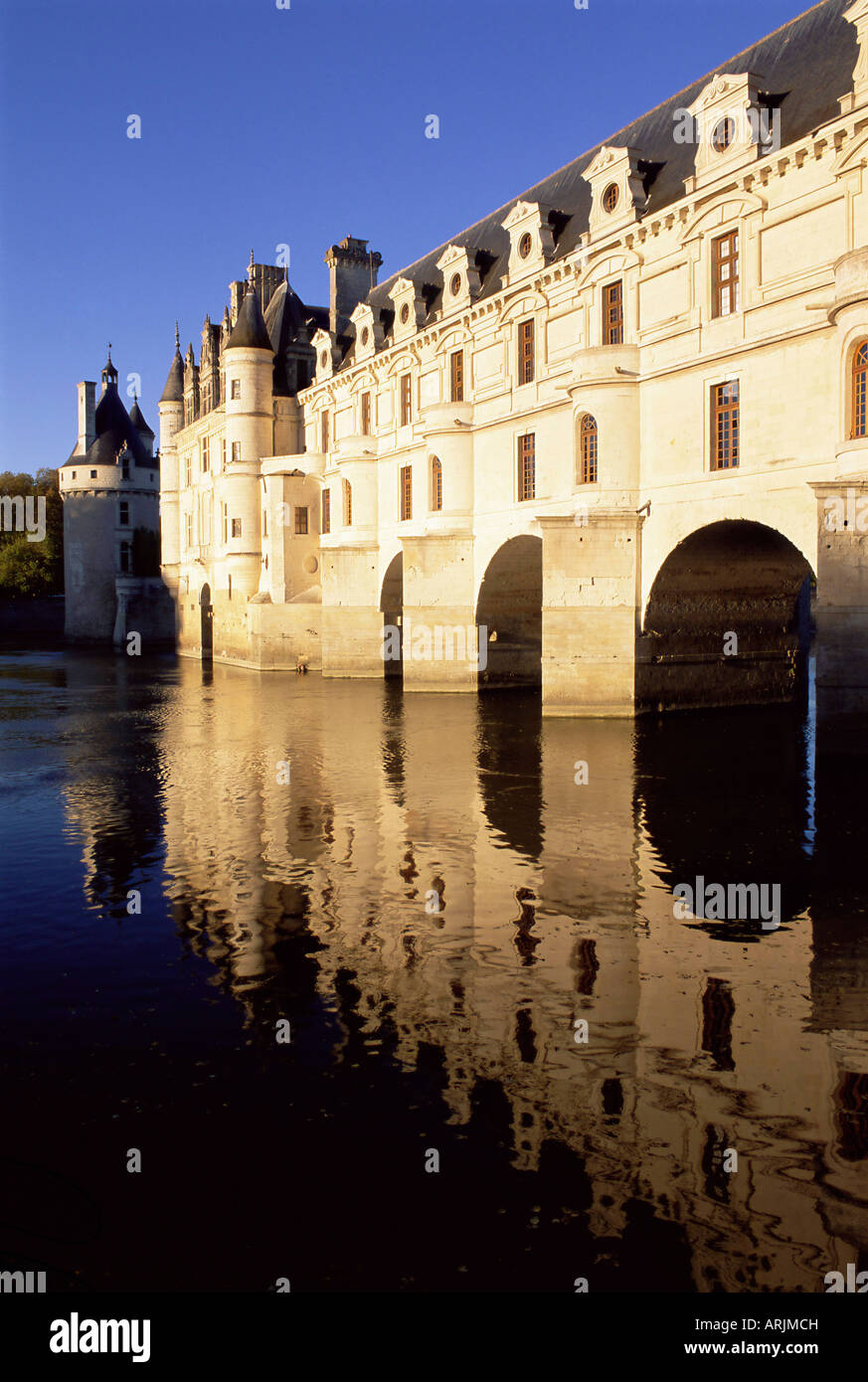 Schloss von Chenonceau, Indre et Loire, Pays de la Loire, Loiretal, Frankreich, Europa Stockfoto