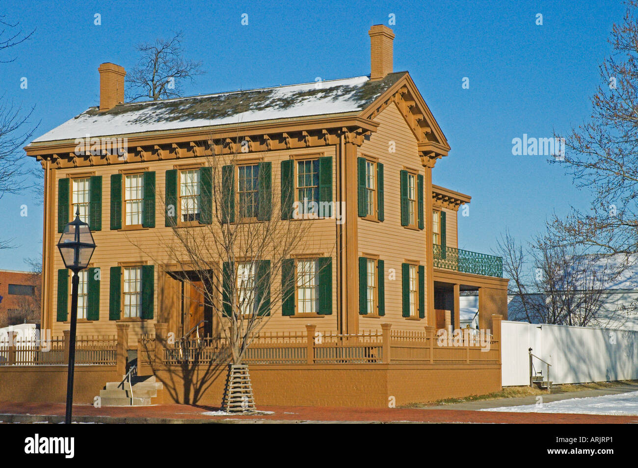 Abraham Lincoln Home Springfield Il Stockfoto