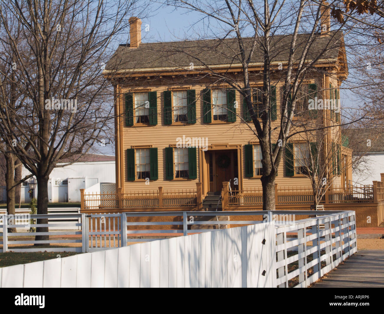 Abraham Lincoln Home Springfield Il Stockfoto