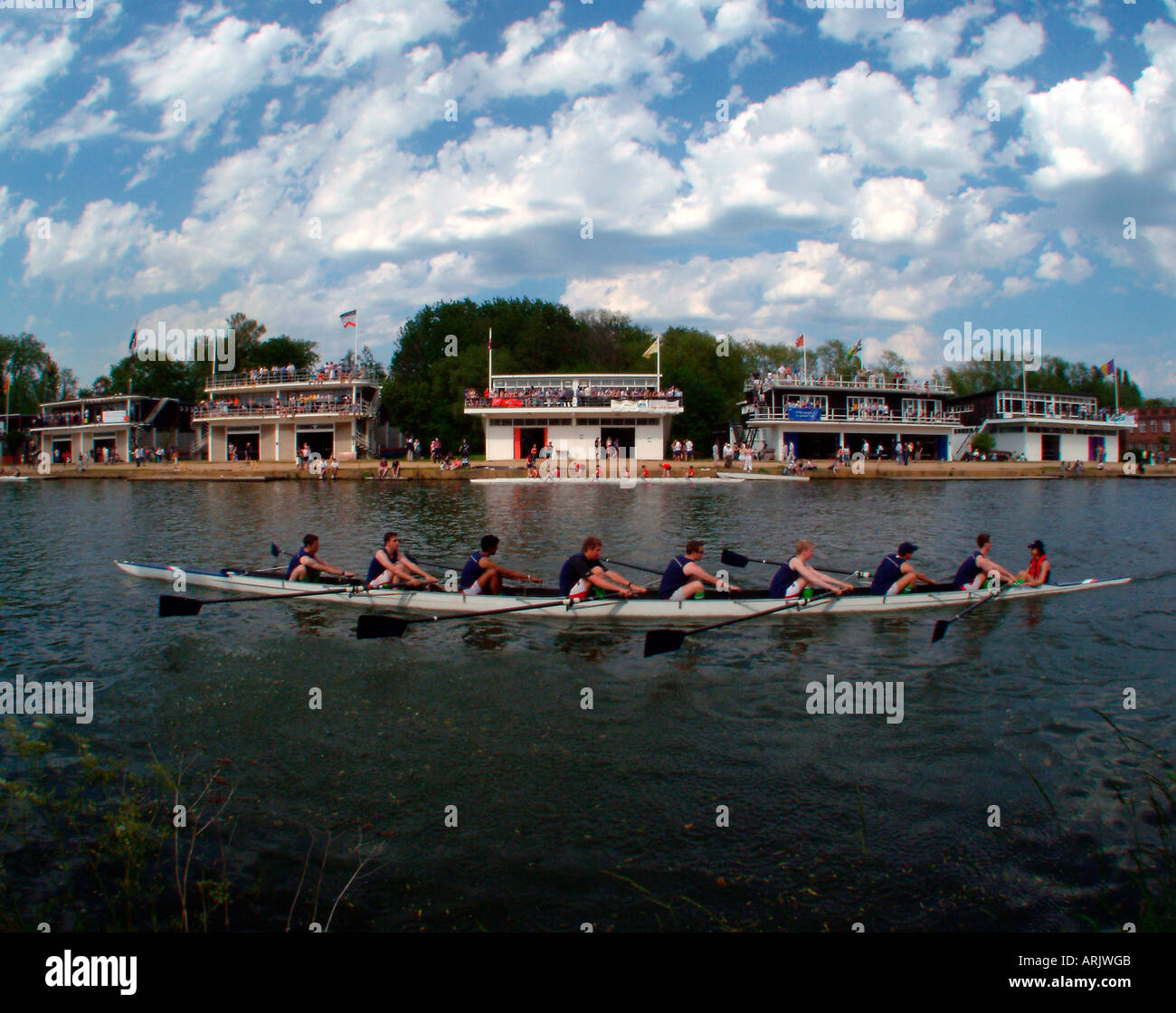 Rudern in Oxford Achter Woche Stockfoto