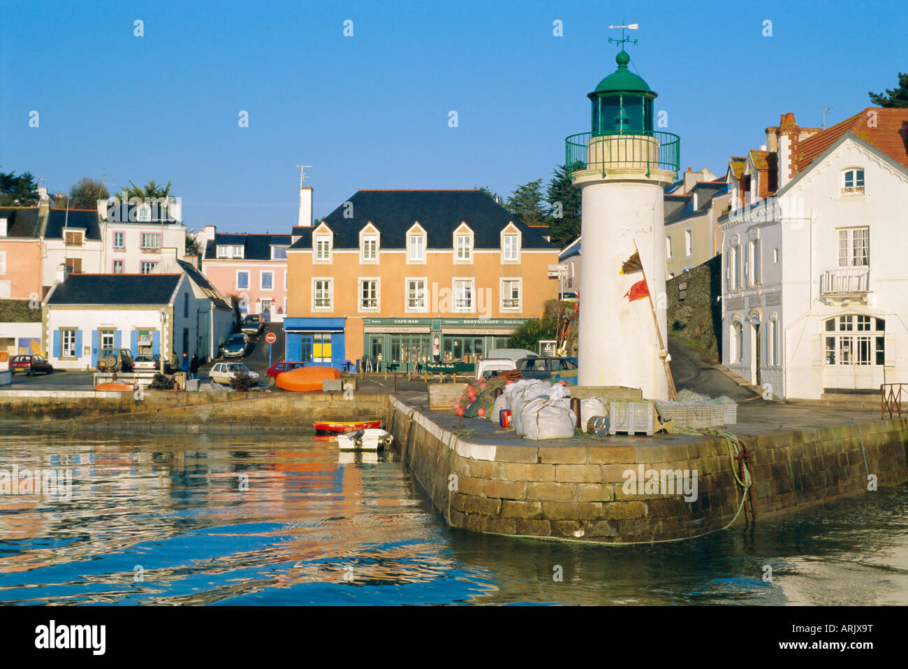 Port-Sauzon, Belle-Ile-de-Mer, bretonischen Inseln, Morbihan, Frankreich Stockfoto
