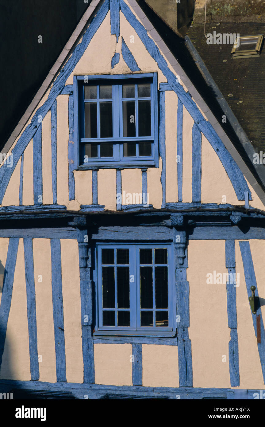 Fachwerkhaus, Stadt Vannes, Golfe du Morbihan (Golf von Morbihan), Bretagne, Frankreich, Europa Stockfoto