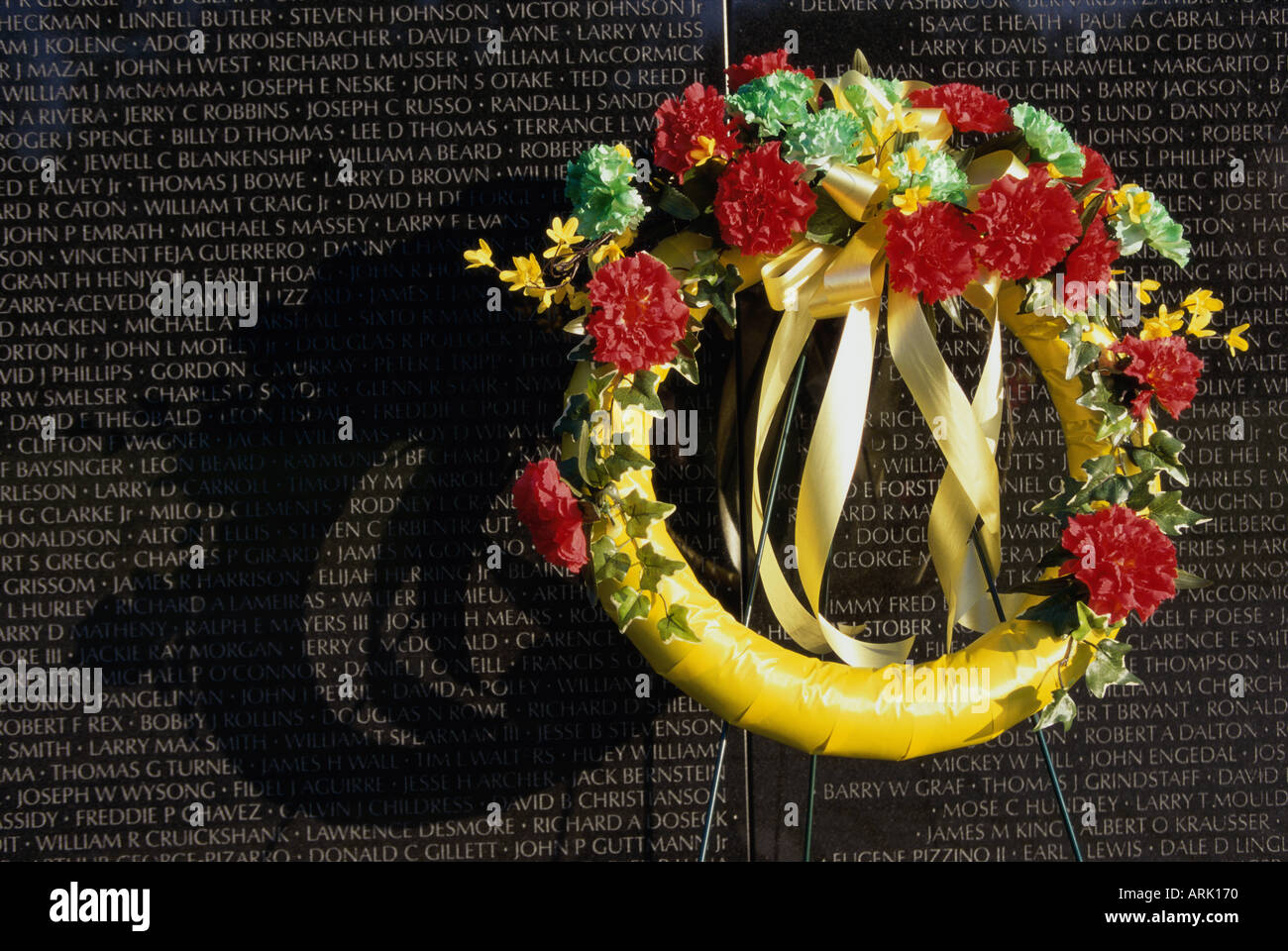 Vietnam Veterans Memorial Wall Vietnam Veterans Memorial Washington D C USA Stockfoto