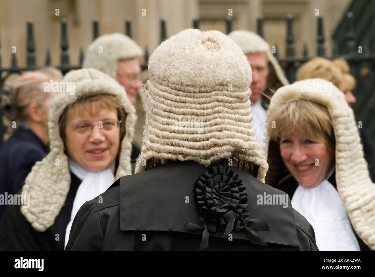 Richterinnen WIG Women District Judge Barristers nehmen an dem Lord  Chancellors Breakfast Teil, das Anfang des neuen juristischen Jahres London  England 2006 2000s UK ist Stockfotografie - Alamy
