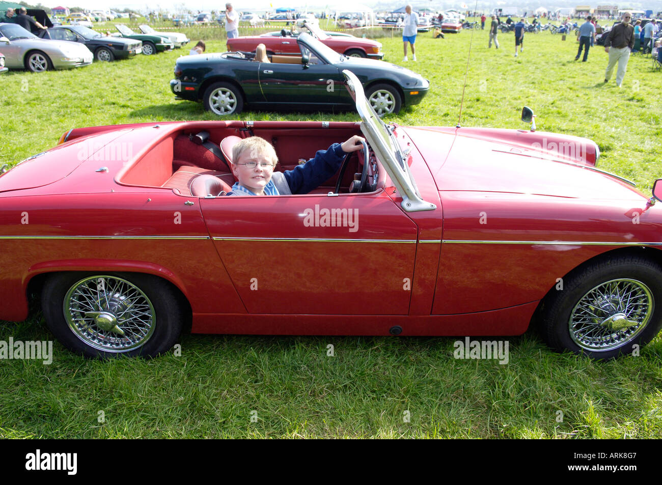 MG-Sportwagen bei Auto-show Stockfoto
