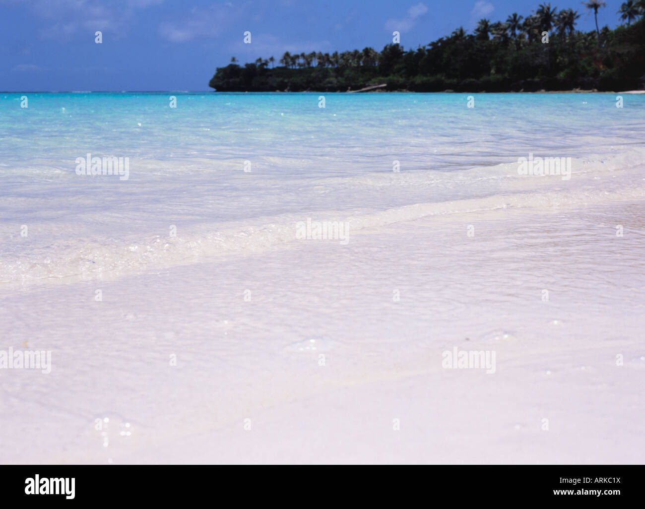 Strand und Insel, Insel Lifou, Neukaledonien Stockfoto