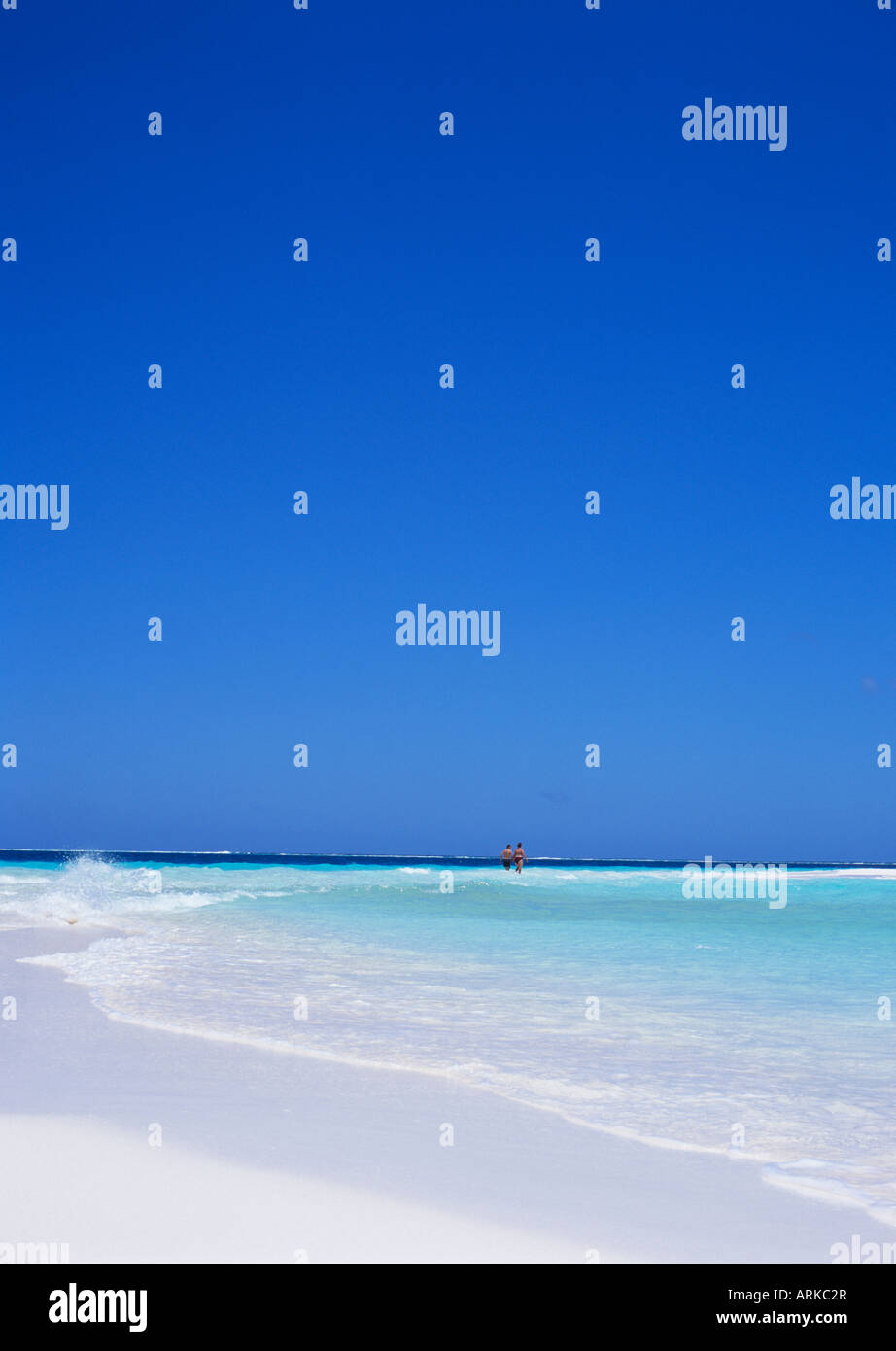 Strand und Insel, Neu-Kaledonien Stockfoto