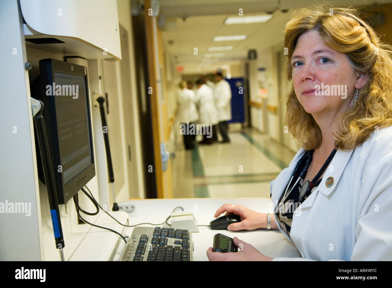 Krankenschwester im Krankenhaus Stockfoto