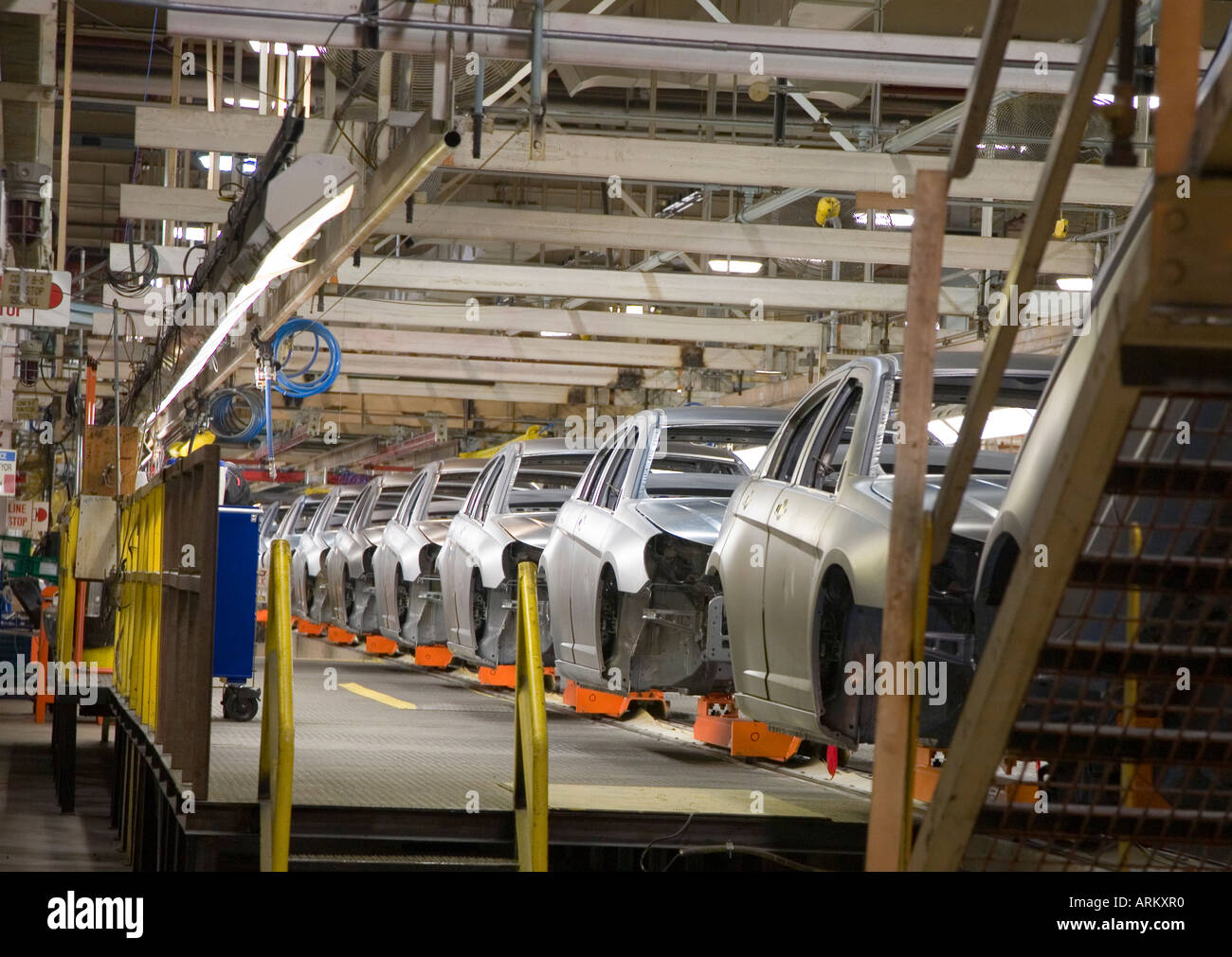 DaimlerChrysler Sterlinghöhen Montagewerk Stockfoto