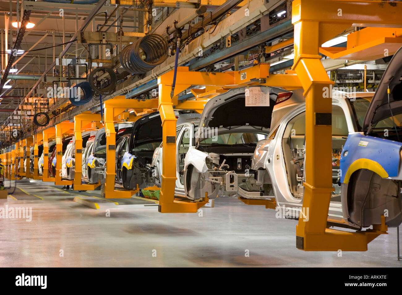 DaimlerChrysler Sterlinghöhen Montagewerk Stockfoto