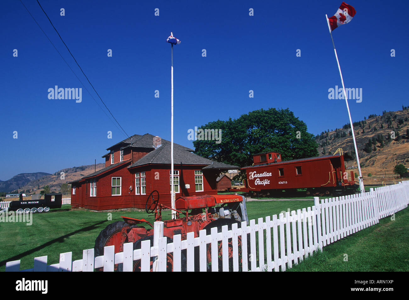 In der Mitte Museum am Highway 3, British Columbia, Kanada. Stockfoto