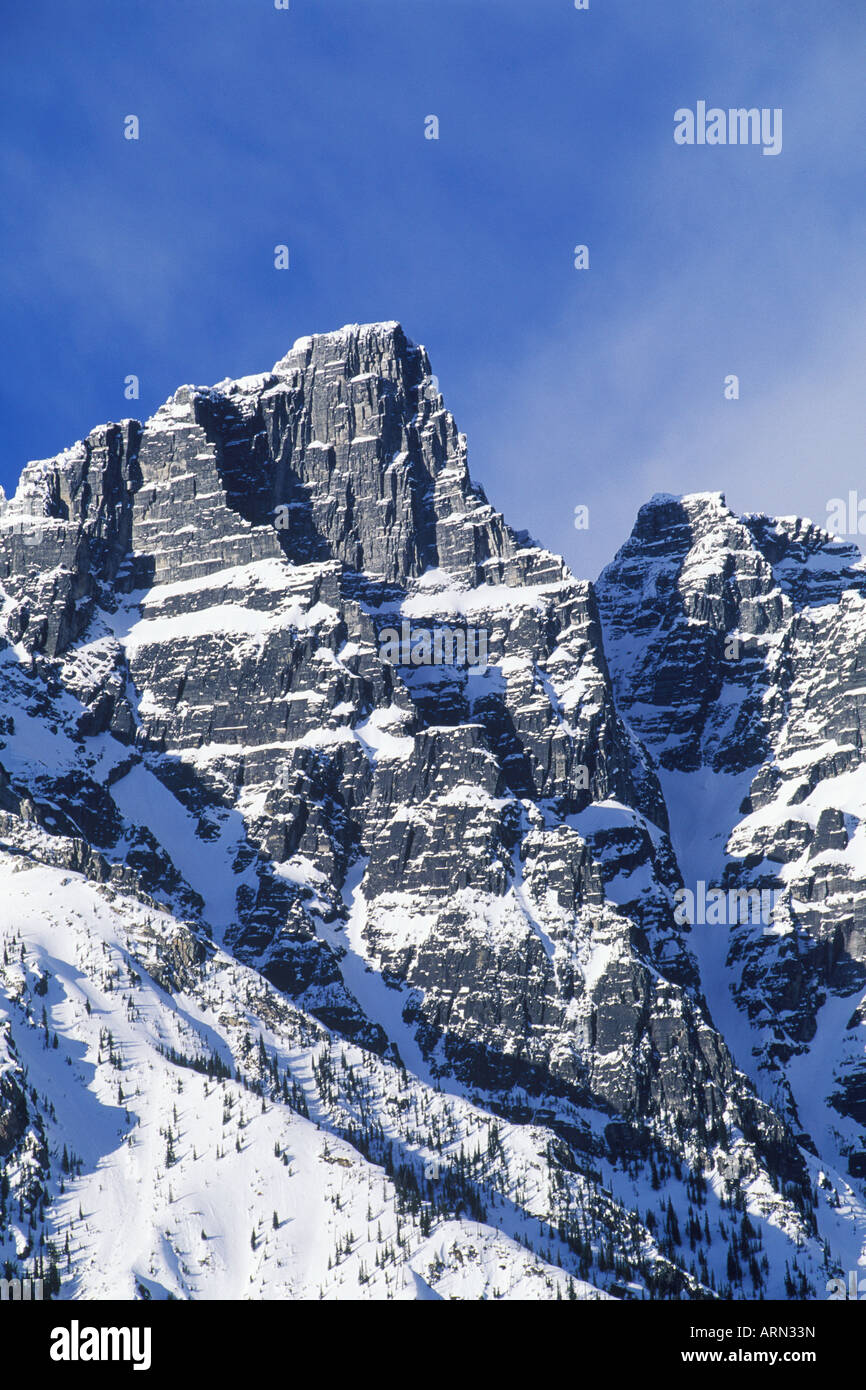 Rocky Mountains, Bilderstürmer Berg Glacier National Park, Britisch-Kolumbien, Kanada. Stockfoto