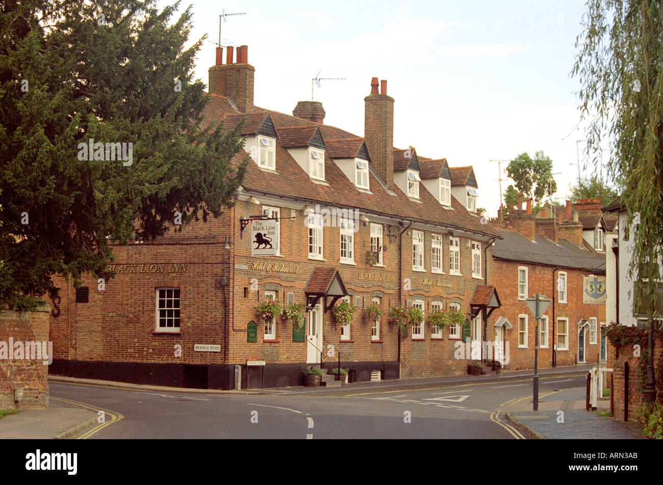 Black Lion Inn St Albans Hertfordshire Stockfoto