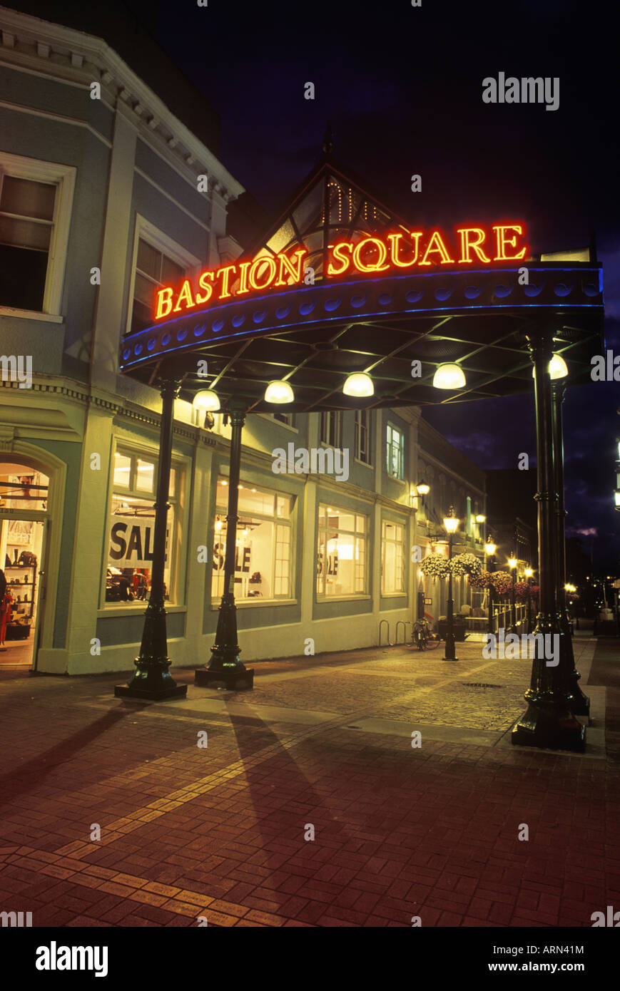 Bastion Square, Victoria, Britisch-Kolumbien, Kanada. Stockfoto