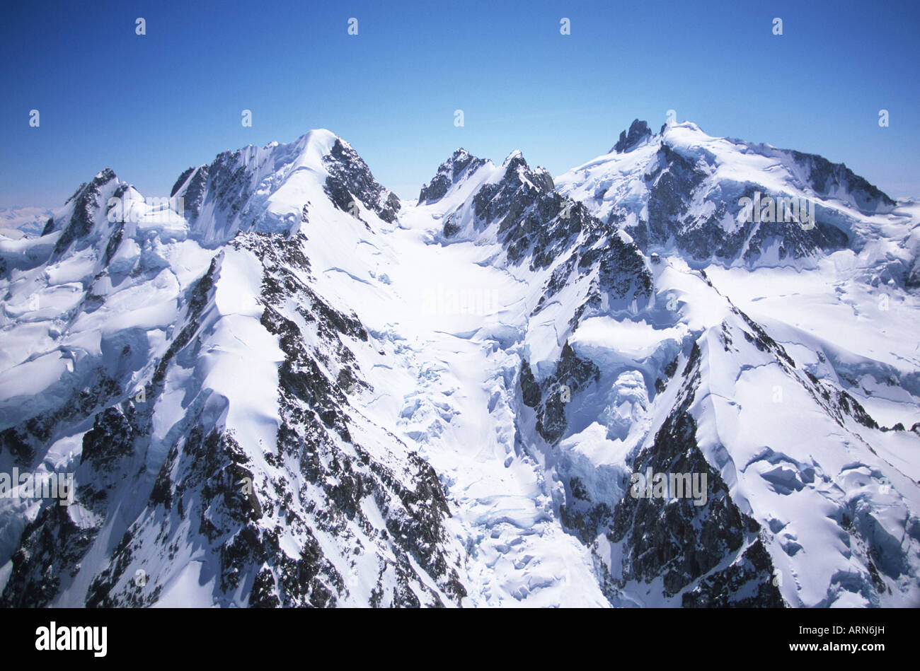 Coast Range, Mount Waddington, höchste Gipfel ganz in British Columbia, Kanada. Stockfoto