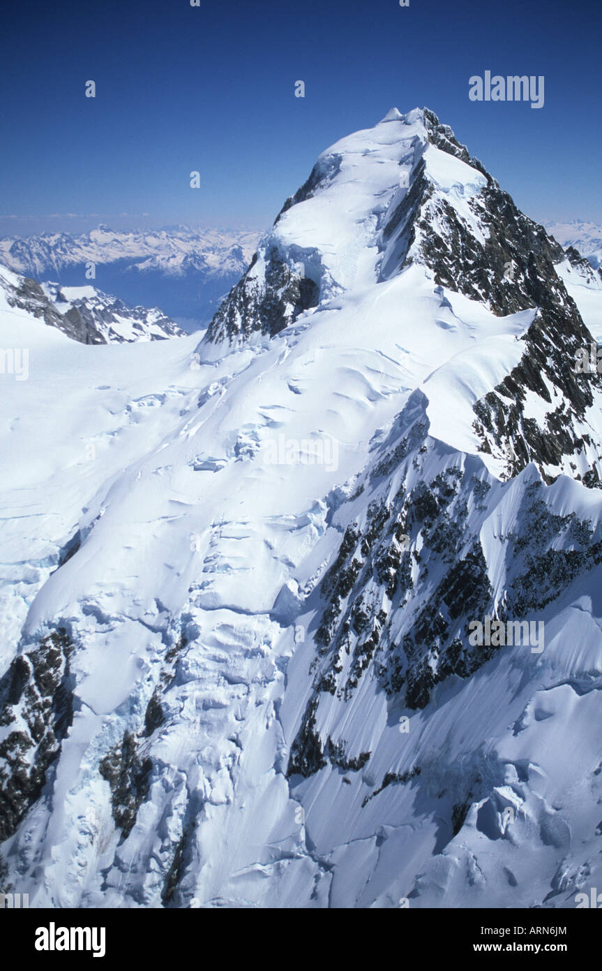 Coast Range, Mount Waddington, höchste Gipfel ganz in British Columbia, Kanada. Stockfoto