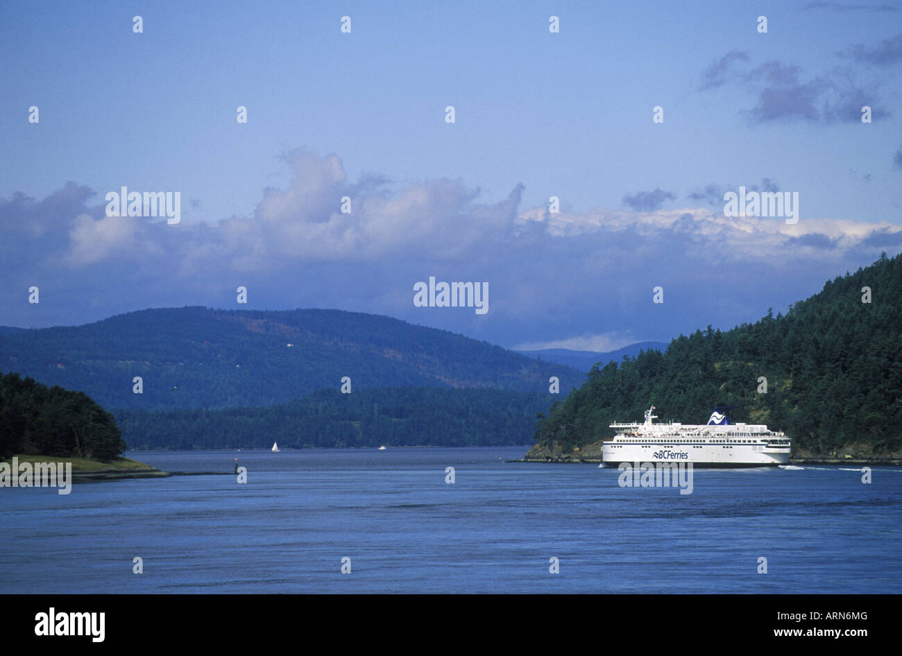 Geist-Klasse Schiff auf Swartz Bay Tsawwassen Route, Britisch-Kolumbien, Kanada. Stockfoto