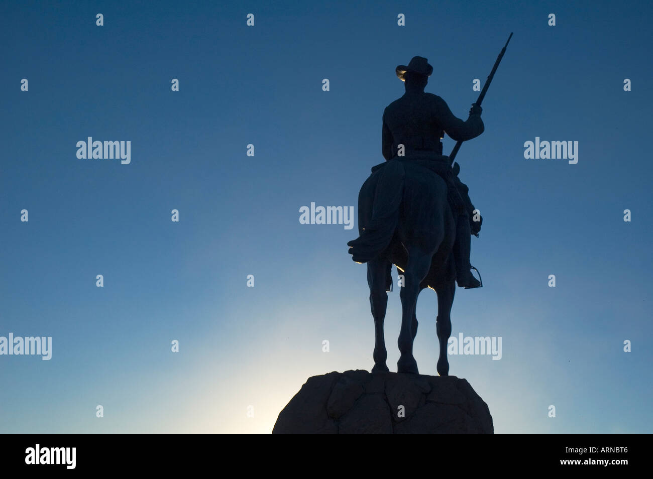 Denkmal der Cavalery, Windhoek, Namibia, Süd-West-Afrika, Afrika Stockfoto