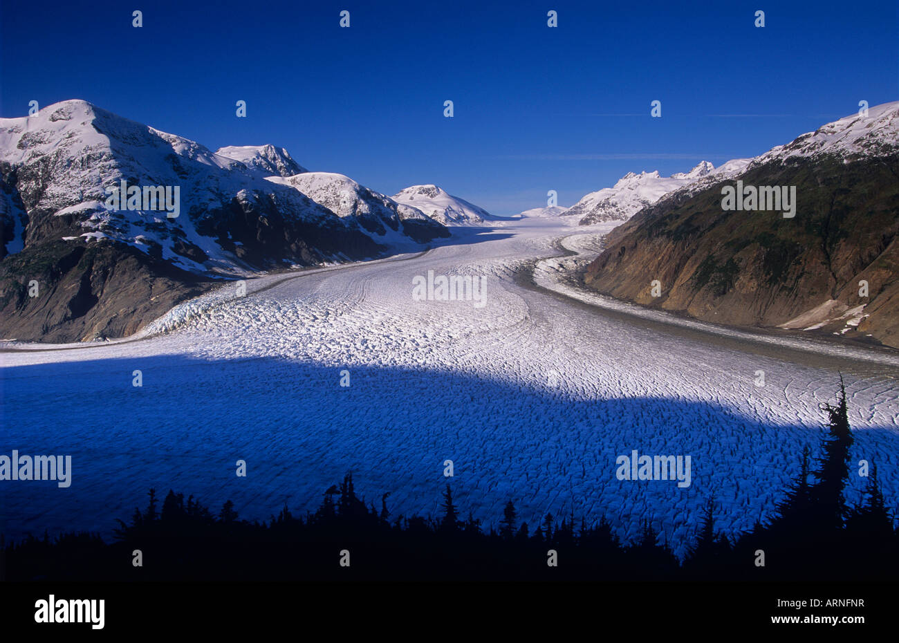 Salmon Glacier, Stewart, Britisch-Kolumbien, Kanada. Stockfoto