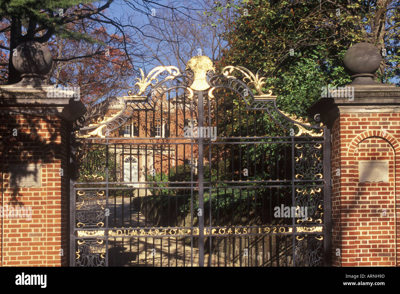 USA Washington DC District Of Columbia Dumbarton Oaks neunzehnten Jahrhundert Herrenhaus Stockfoto