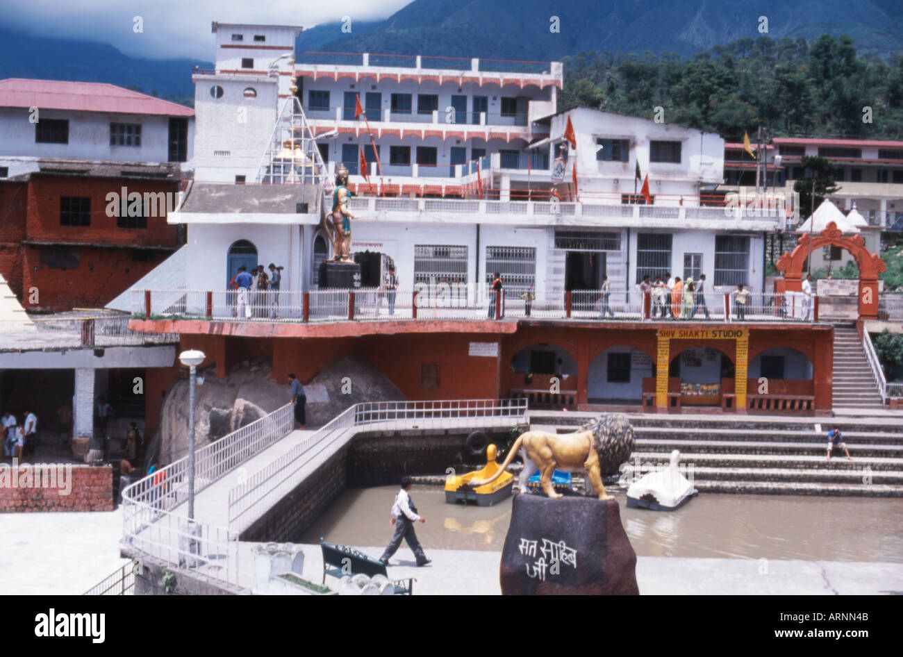 Chamunda Devi Dharamsala Bereich Himachal Pradesh, Indien Stockfoto